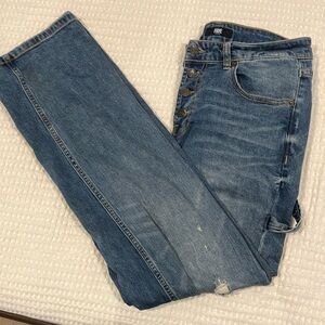 Frye Ripped Low-Rise Women’s Straight Jeans